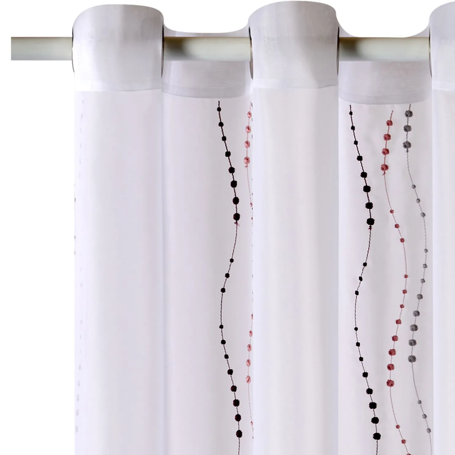 4MURS Voilage LYANA coloris bordeaux 140 x 240 cm - 4MURS