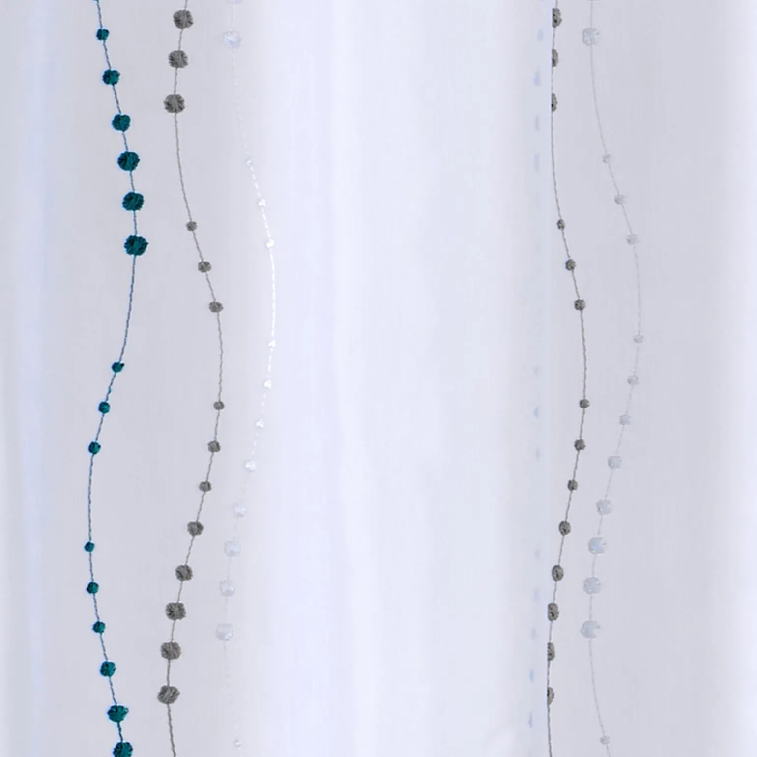 4MURS Voilage LYANA coloris bleu paon 140 x 240 cm - 4MURS