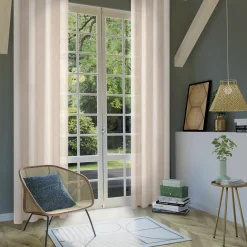 4MURS Voilage SCHIAPA coloris beige doré 140 x 240 cm - 4MURS
