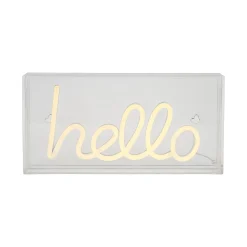 Néon HELLO coloris blanc chaud - 4MURS