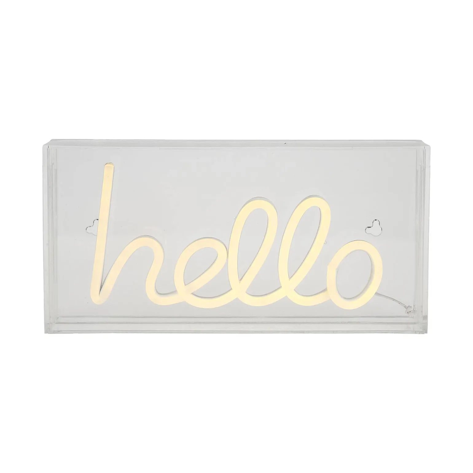 Néon HELLO coloris blanc chaud - 4MURS