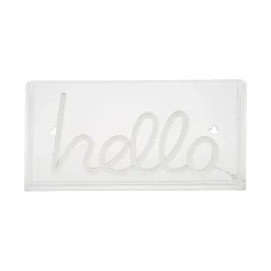 Néon HELLO coloris blanc chaud - 4MURS