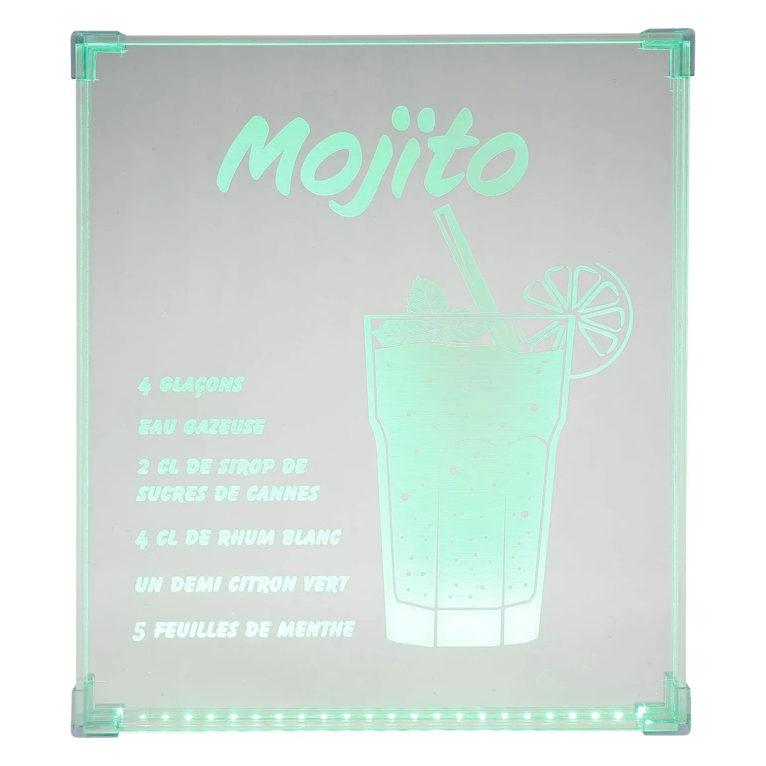 Néon MOJITO coloris vert - 4MURS