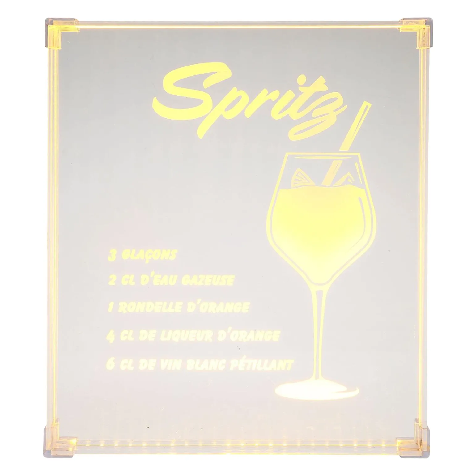 Néon SPRITZ coloris orange - 4MURS