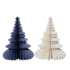 Objet déco SAPIN PAPIER PLIÉ coloris Bleu et blanc - 4MURS