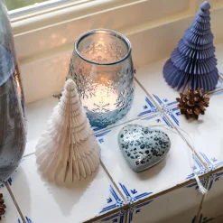 Objet déco SAPIN PAPIER PLIÉ coloris Bleu et blanc - 4MURS