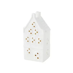 Objet lumineux HOUSE coloris blanc 18 x 9 cm - 4MURS
