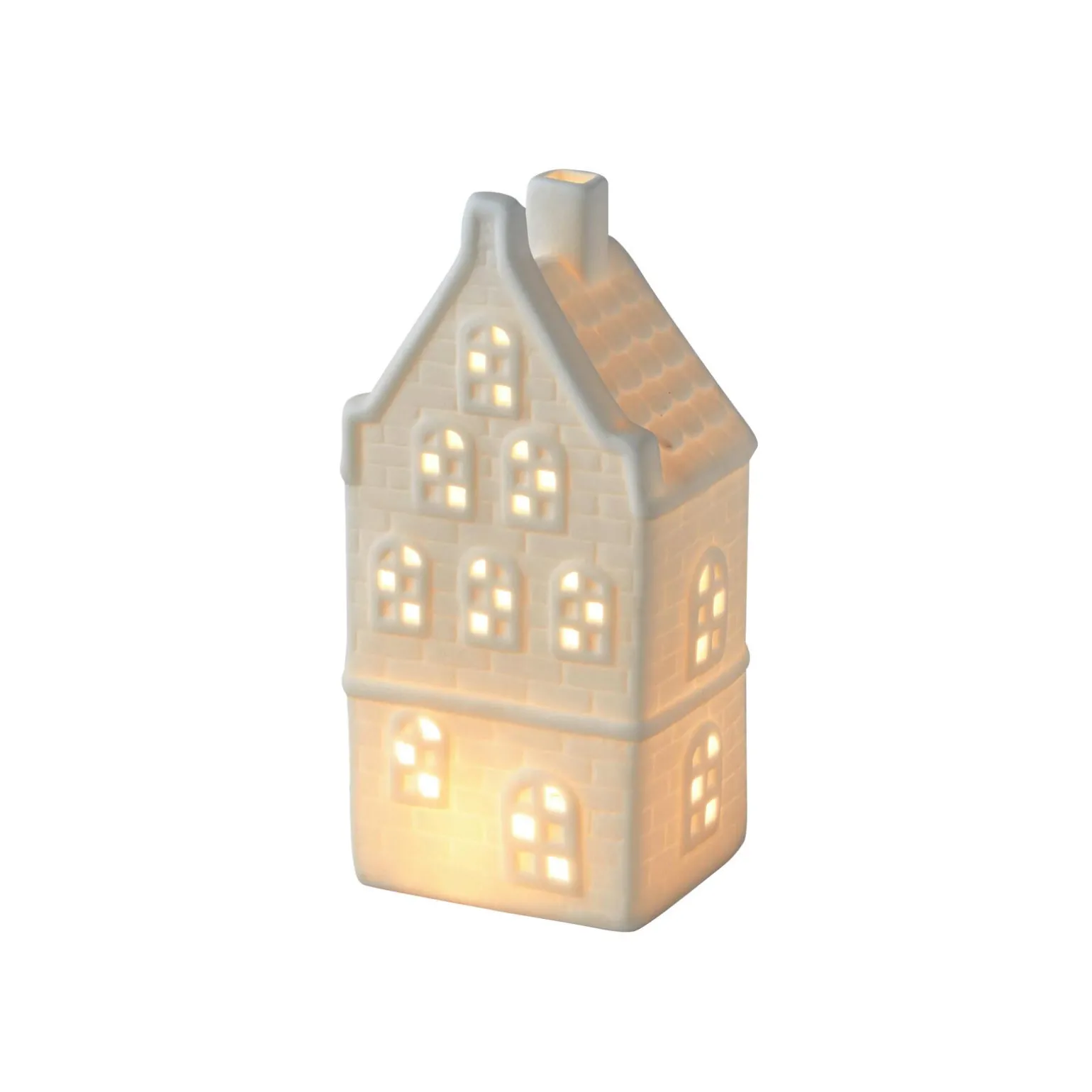 Objet lumineux HOUSE coloris blanc 18 x 9 cm - 4MURS