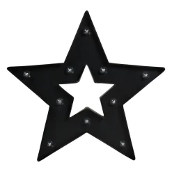 Objet lumineux STAR coloris noir 35 x 36,5 cm - 4MURS