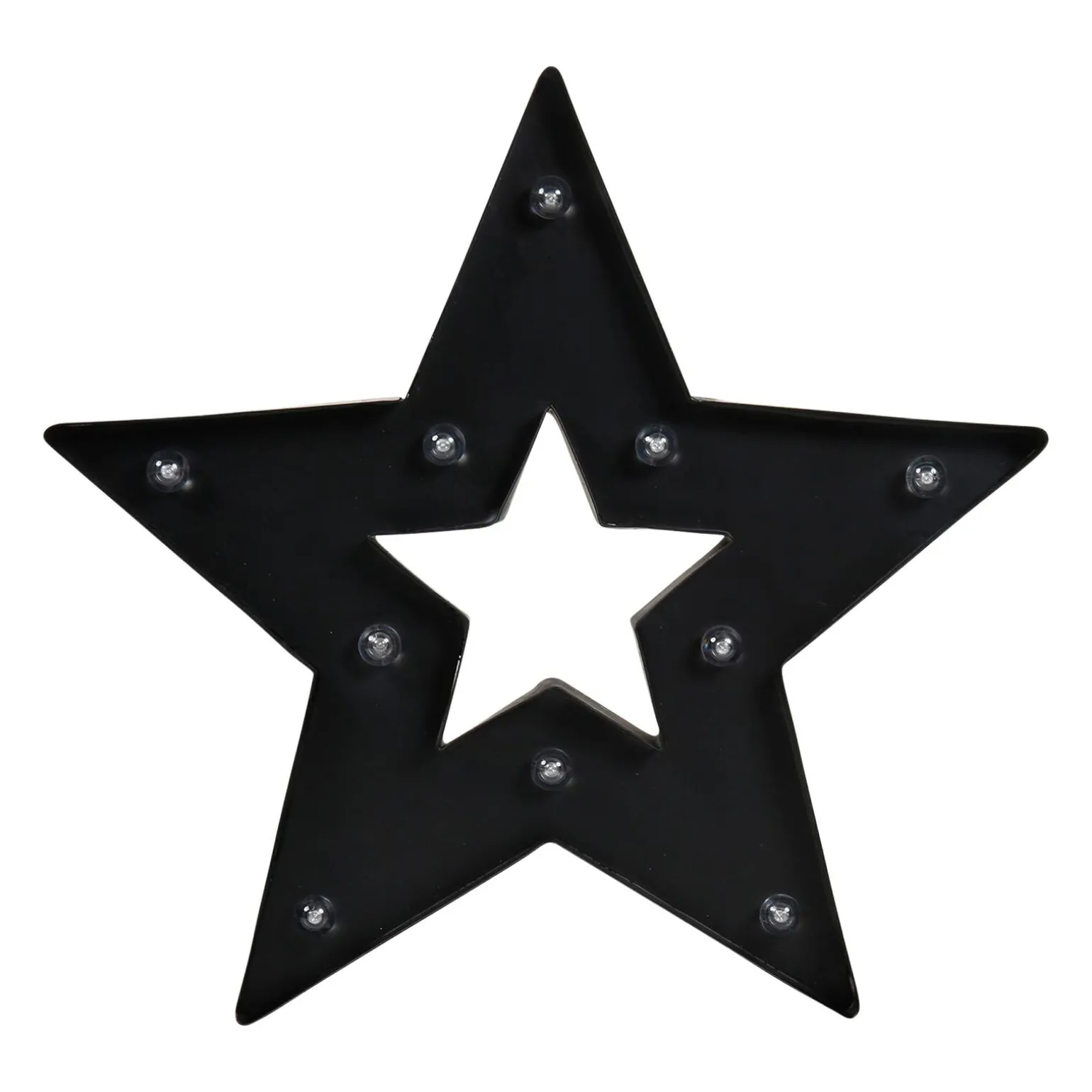 Objet lumineux STAR coloris noir 35 x 36,5 cm - 4MURS