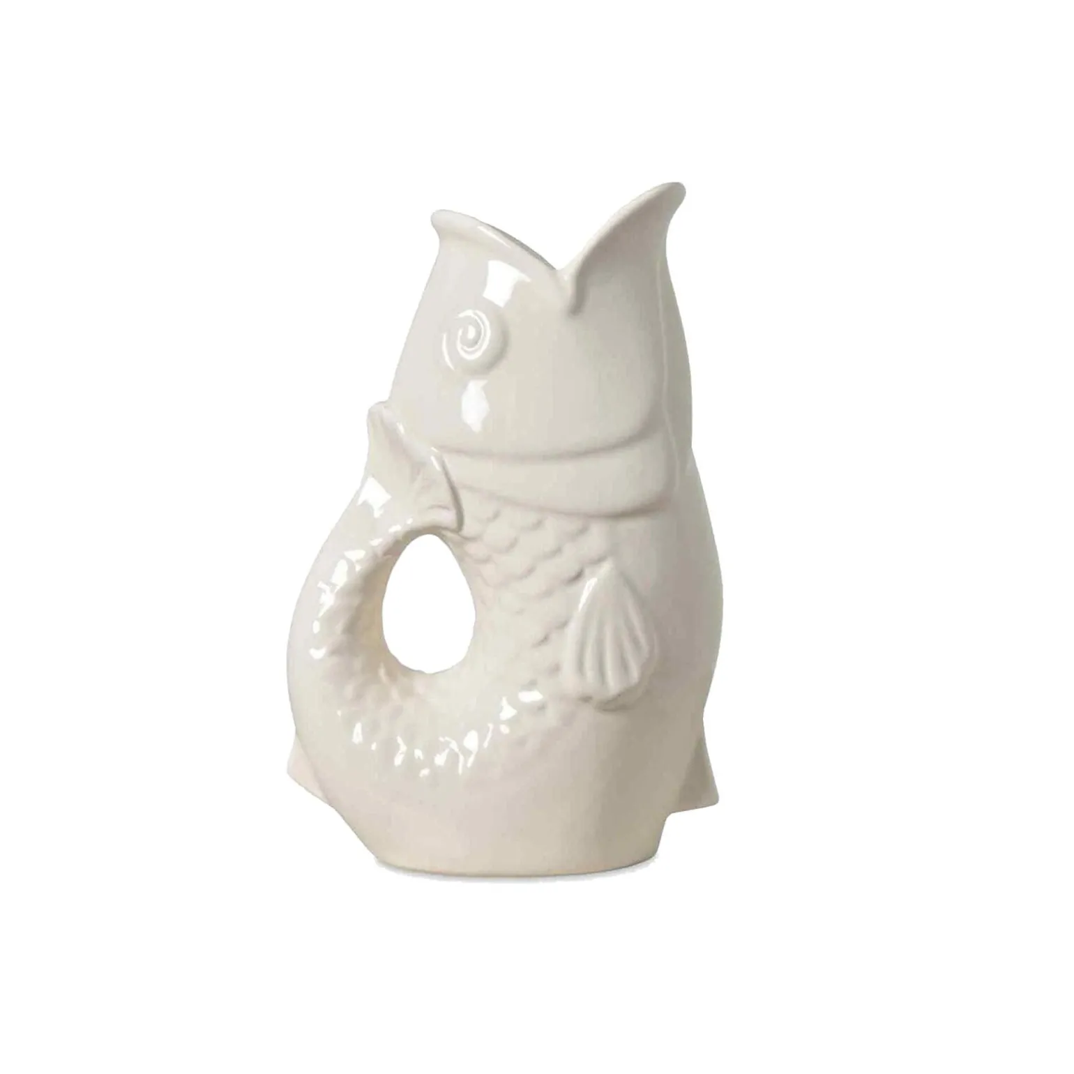 Opjet Vase POISSON coloris blanc - 4MURS