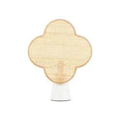 Ostaria Lampe à poser FAUSTINE blanc/beige 36 x 28 cm - 4MURS