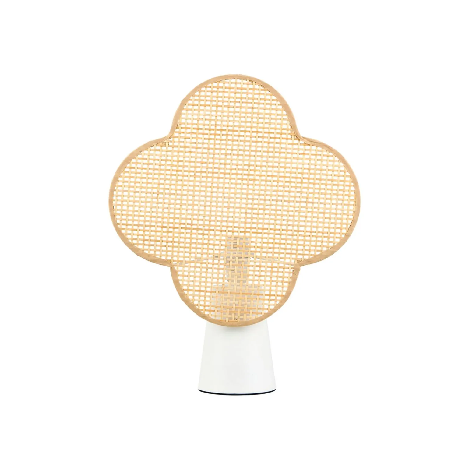 Ostaria Lampe à poser FAUSTINE blanc/beige 36 x 28 cm - 4MURS