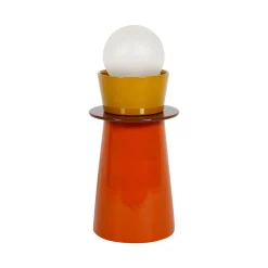 Ostaria Lampe à poser KENDAMA coloris orange 26,5 x 12 cm - 4MURS