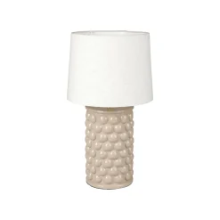 Ostaria Lampe à poser POMPON coloris beige 44 x 22 cm - 4MURS