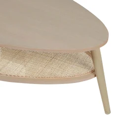 Ostaria Table basse CARMEN coloris naturel 80 x 55 cm - 4MURS