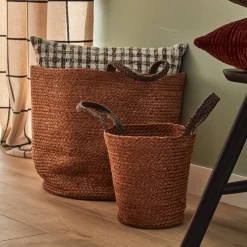 Panier BORNÉO coloris brun diamètre 38 cm - 4MURS
