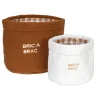 Panier BRIC A BRAC coloris terracotta & blanc - 4MURS