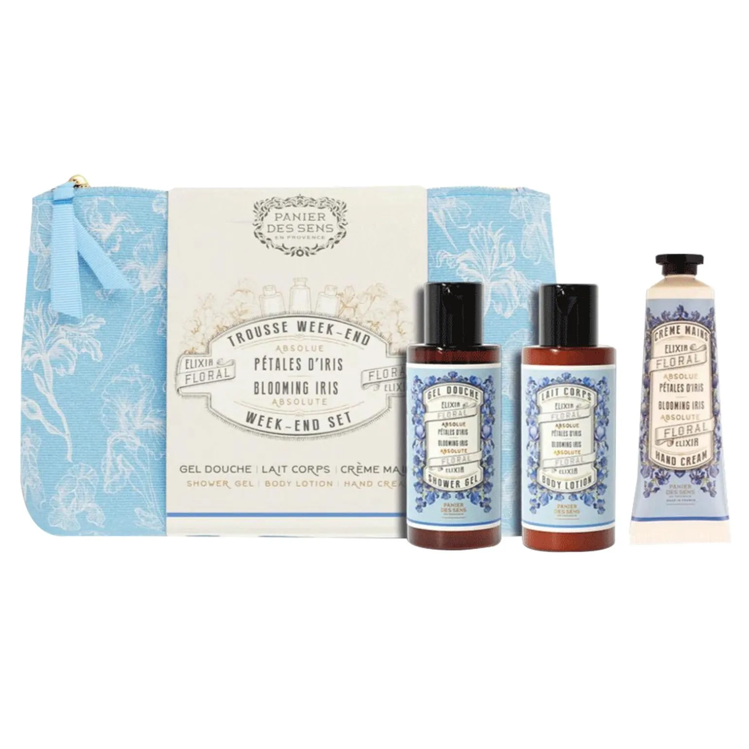 Panier des sens Coffret cosmétique TROUSSE WEEK-END PÉTALES D'IRIS Iris