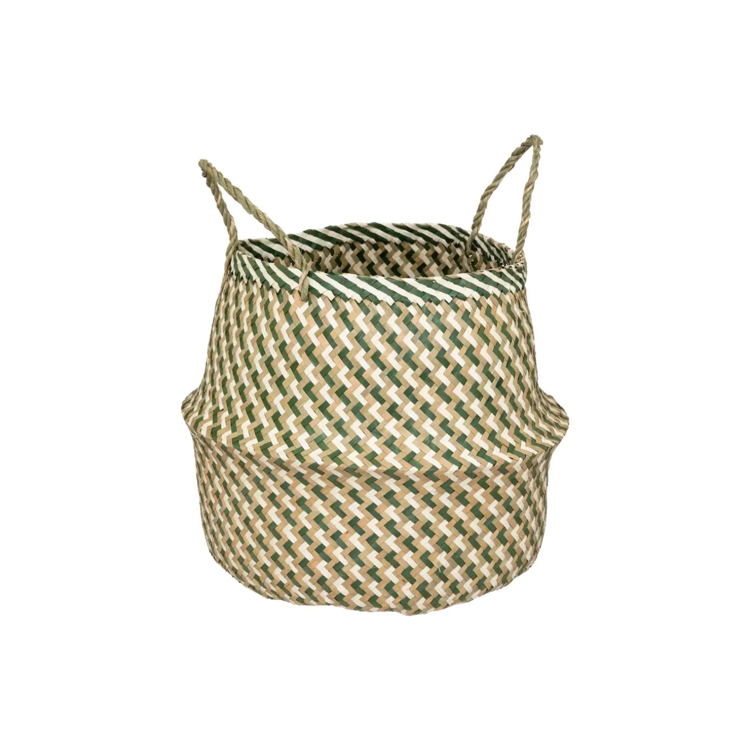 Panier ELIE coloris Beige/Vert - 4MURS