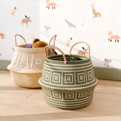 Panier INGO coloris Beige/Vert - 4MURS