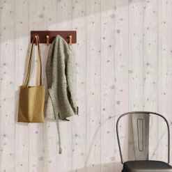 Papier peint BOARD coloris blanc grisé - 4MURS