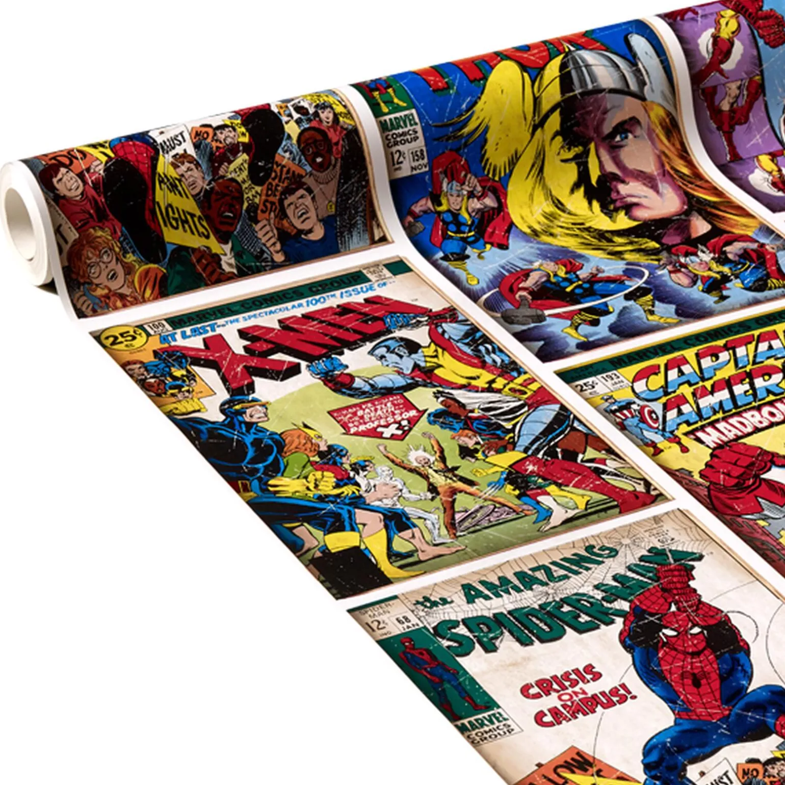 Papier peint HEROS MARVEL coloris multicolore - 4MURS