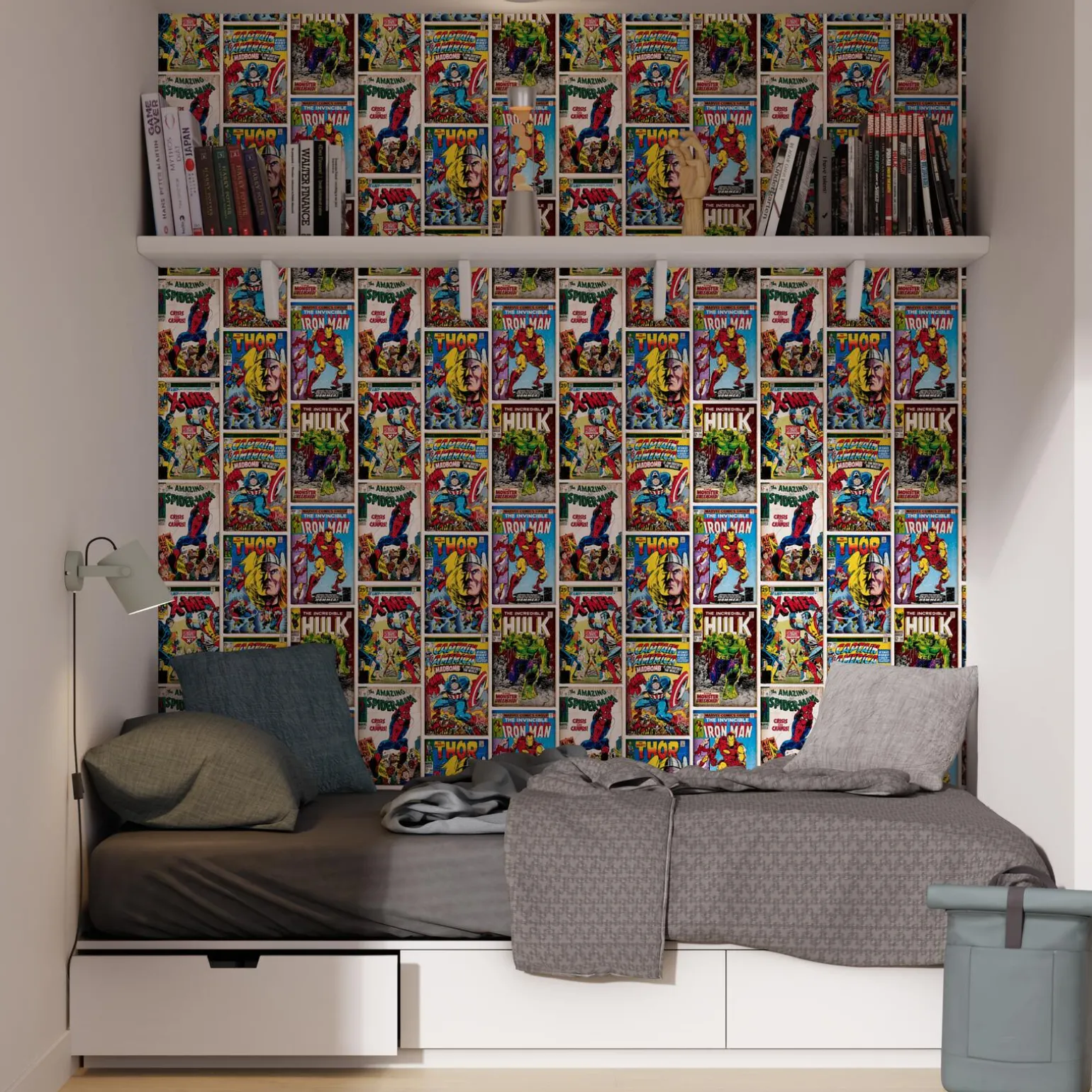 Papier peint HEROS MARVEL coloris multicolore - 4MURS