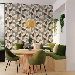 Papier peint intissé AKITO coloris ton bois - 4MURS