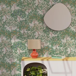 Papier peint intissé AMALFI coloris vert amande - 4MURS