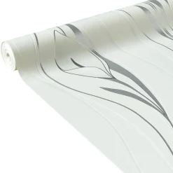 Papier peint intissé ARUM coloris blanc - 4MURS