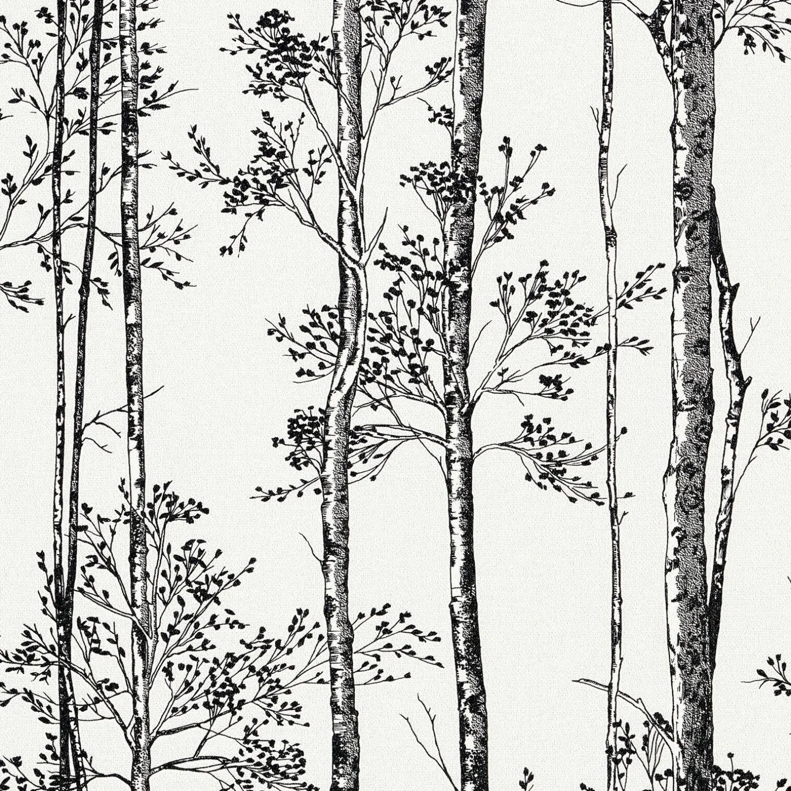 Papier peint intissé AURELE coloris blanc - 4MURS