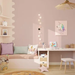 Papier peint intissé BAMBINO coloris rose poudré - 4MURS
