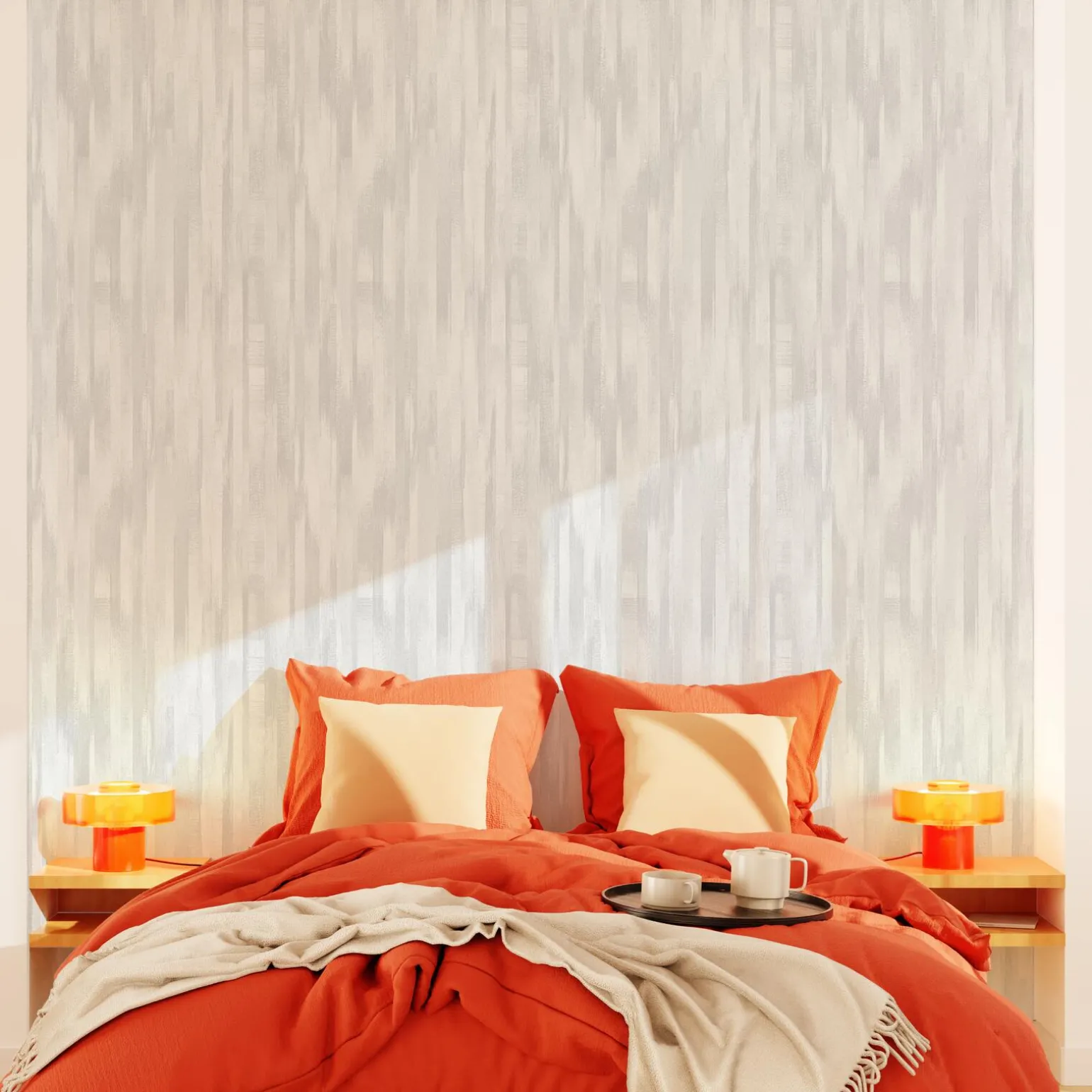 Papier peint intissé BAYLEY coloris gris perle - 4MURS