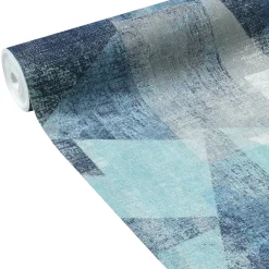 Papier peint intissé BENSON coloris bleu jeans - 4MURS