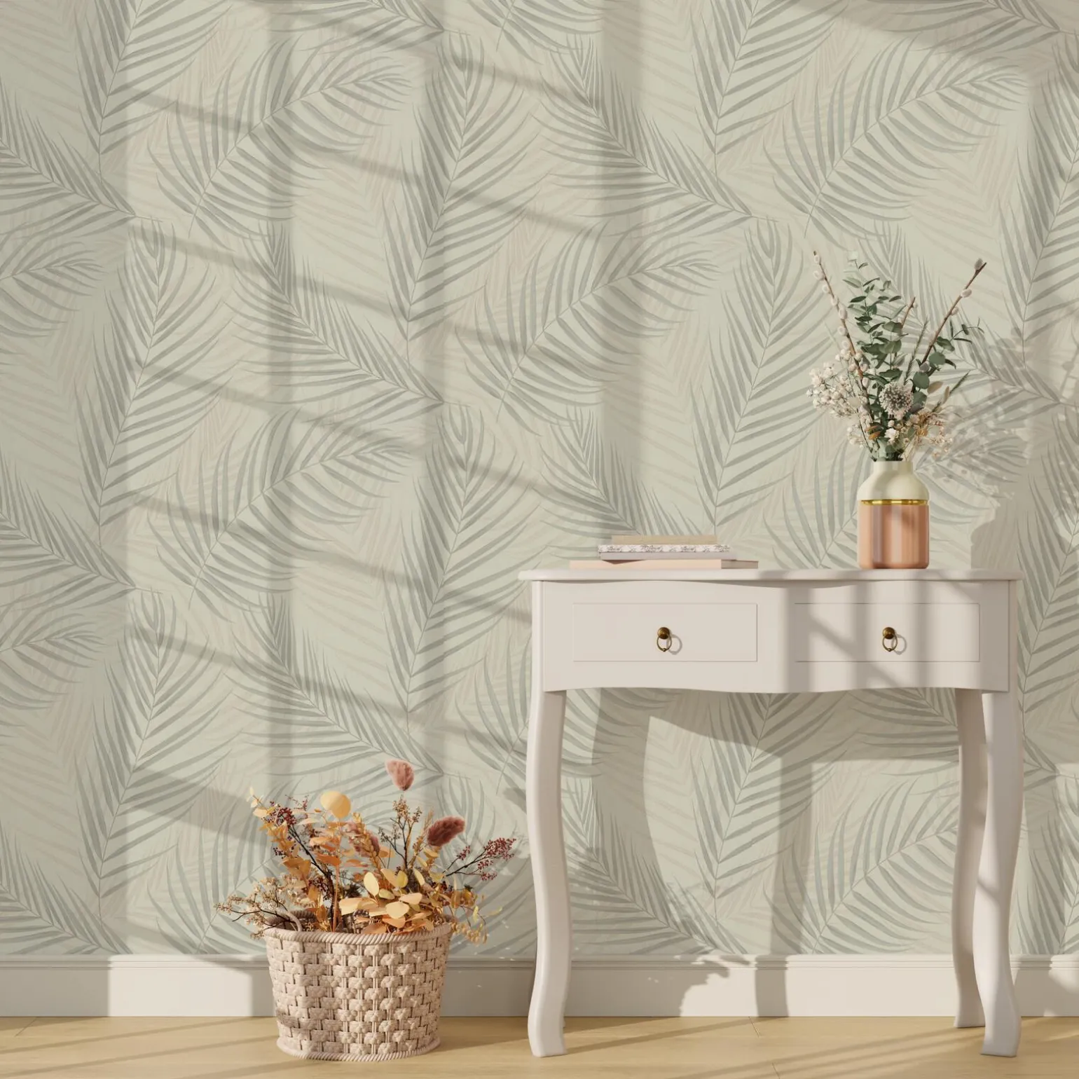 Papier peint intissé BERTILLE coloris beige rosé - 4MURS