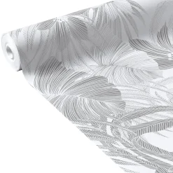 Papier peint intissé BLOSSOM coloris argent - 4MURS