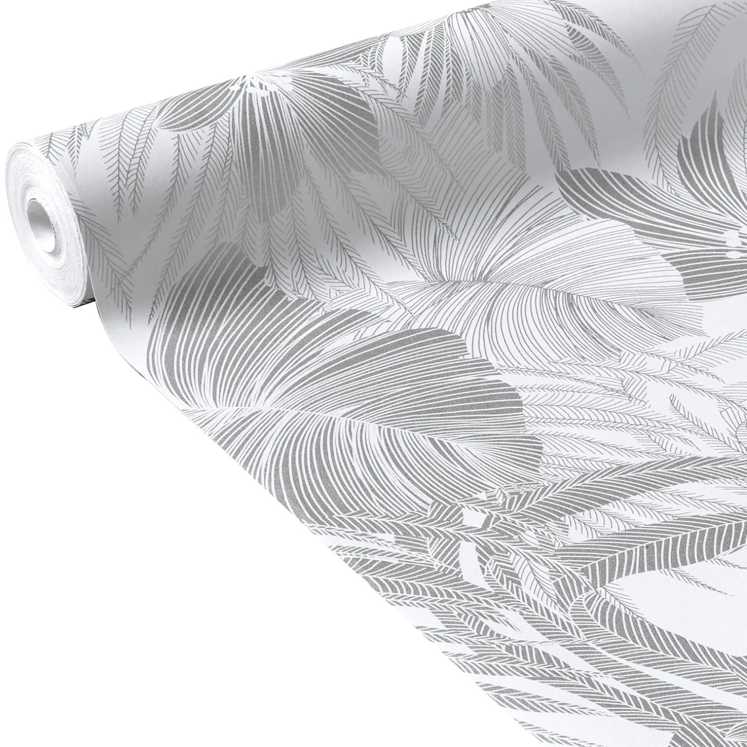 Papier peint intissé BLOSSOM coloris argent - 4MURS