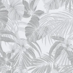 Papier peint intissé BLOSSOM coloris argent - 4MURS