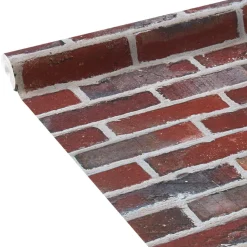 Papier peint intissé BRICKWALL coloris rouge brique - 4MURS