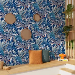 Papier peint intissé CALYPSO coloris bleu nuit - 4MURS