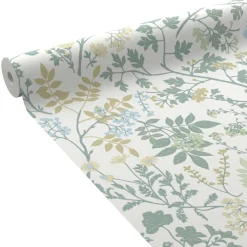 Papier peint intissé CARLY coloris vert de gris - 4MURS