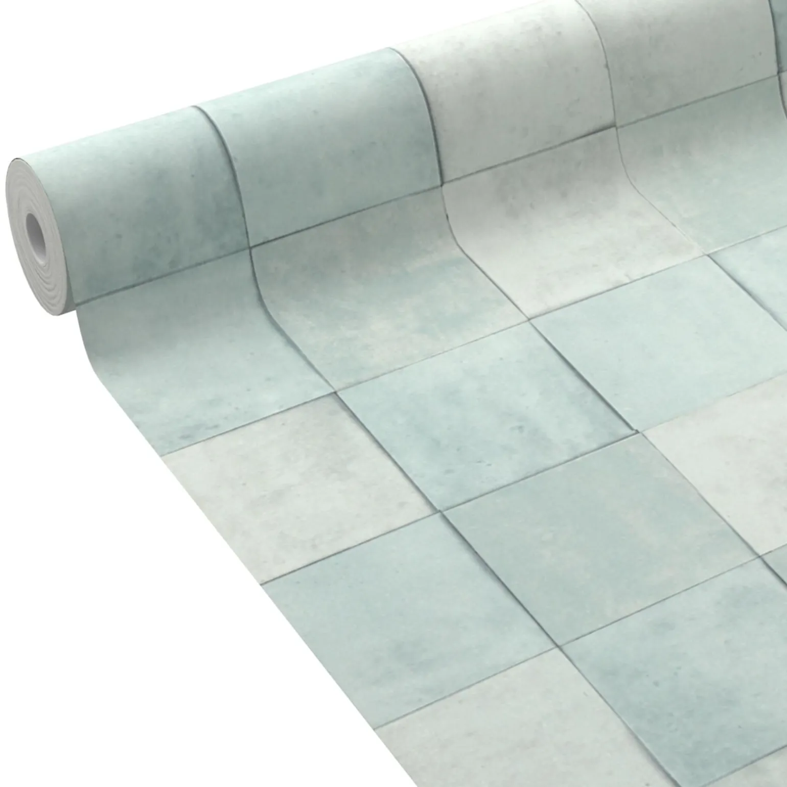 Papier peint intissé CARSTEN coloris bleu aqua - 4MURS