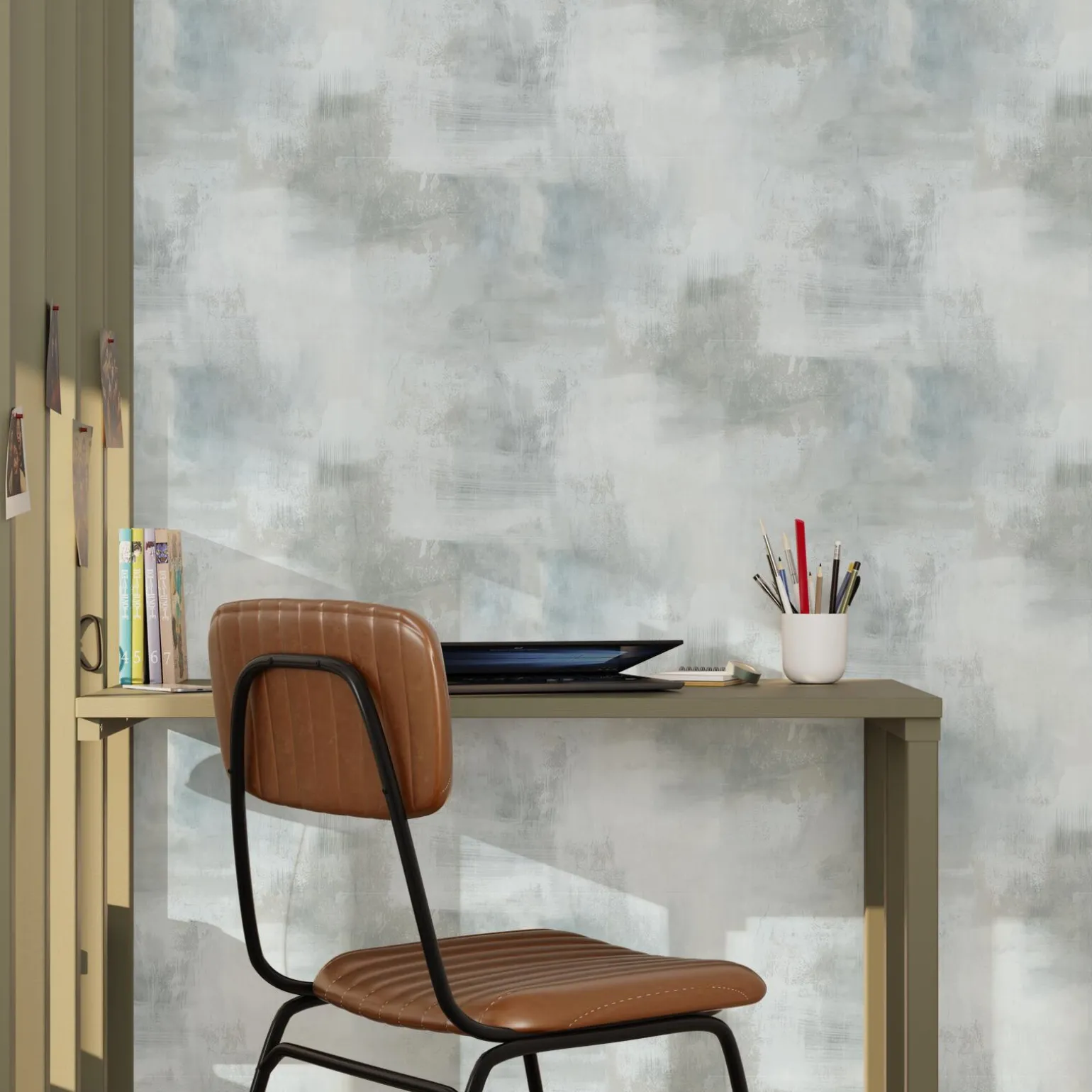 Papier peint intissé CLAPTOWN coloris gris perle - 4MURS