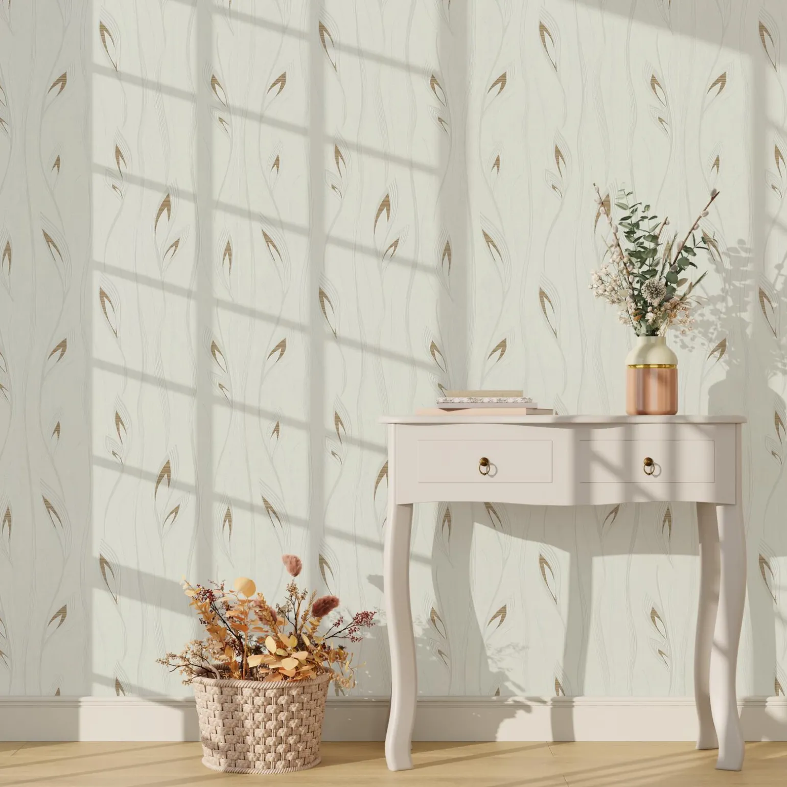 Papier peint intissé DIANA coloris blanc - 4MURS