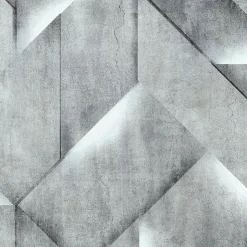 Papier peint intissé DOWNTOWN coloris gris béton - 4MURS