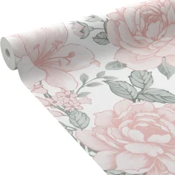 Papier peint intissé EDEN CAMELIA coloris rose poudré - 4MURS