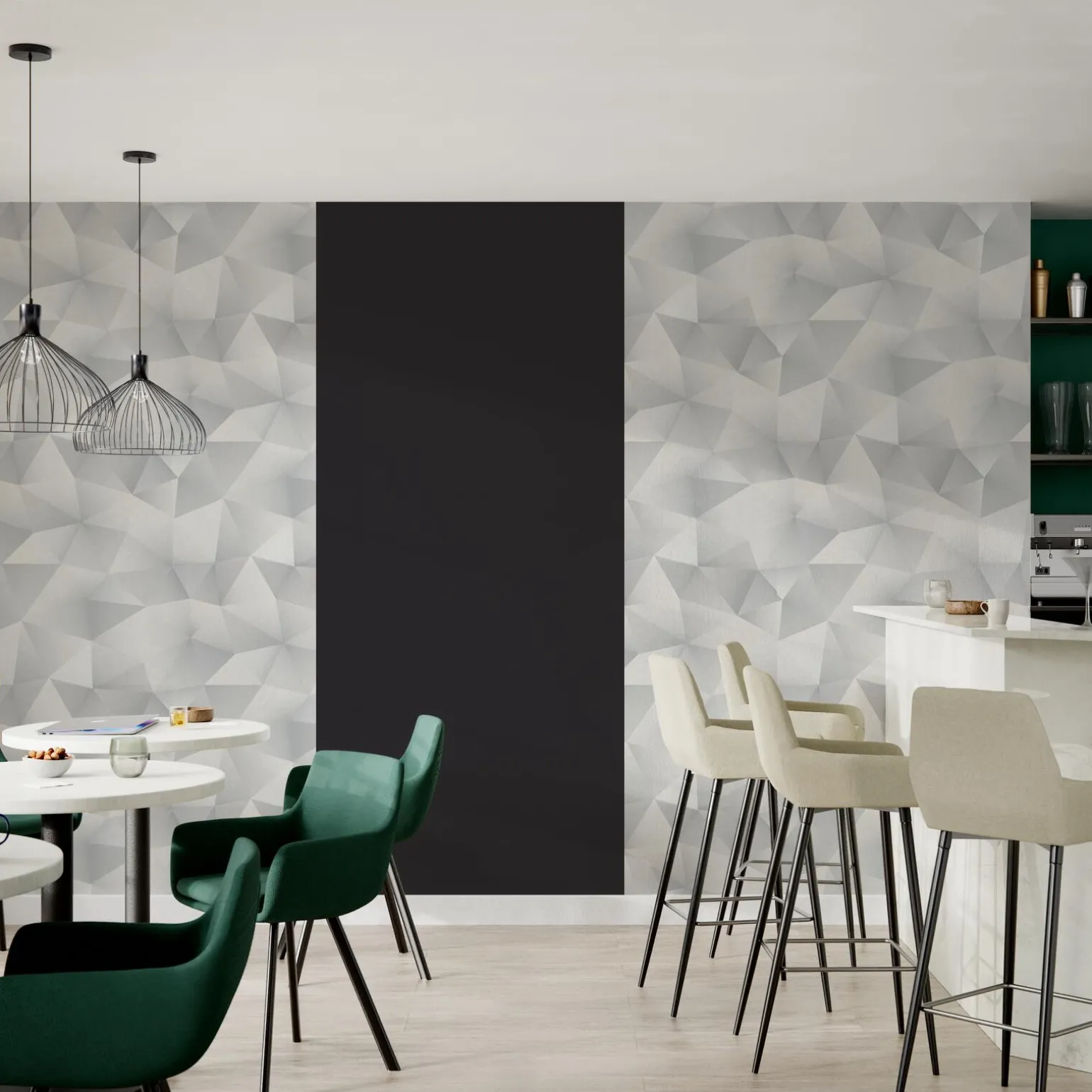 Papier peint intissé EKYNOX coloris blanc perlé - 4MURS