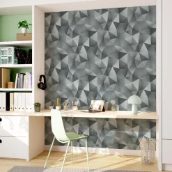 Papier peint intissé EKYNOX coloris argent - 4MURS