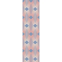 Papier peint intissé ELBÉE coloris rose et bleu - 4MURS
